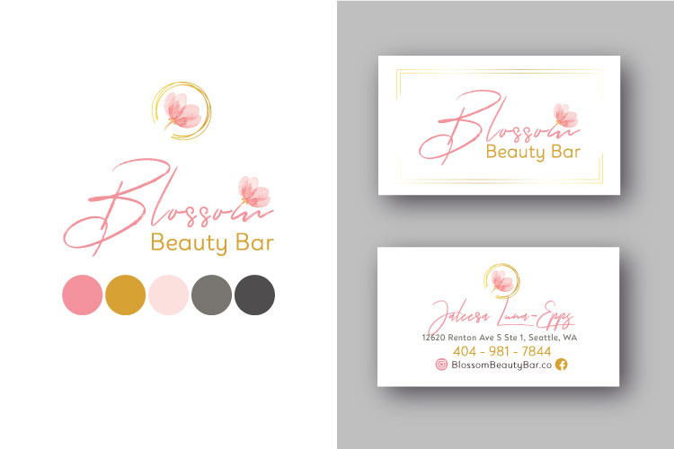 Blossom Beauty Bar Branding