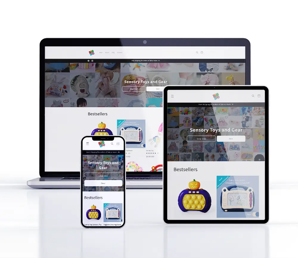 Big Kid Gear Responsive Website Design