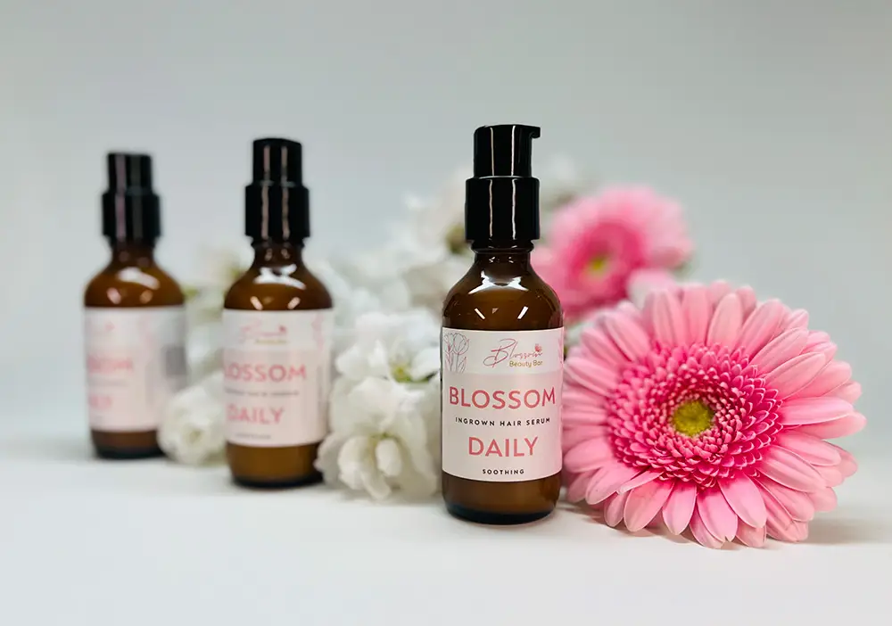 Blossom Beauty Bar Graphic Design and Product Photography